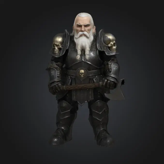 DnD Elder of the Iron Skull Legion warrior