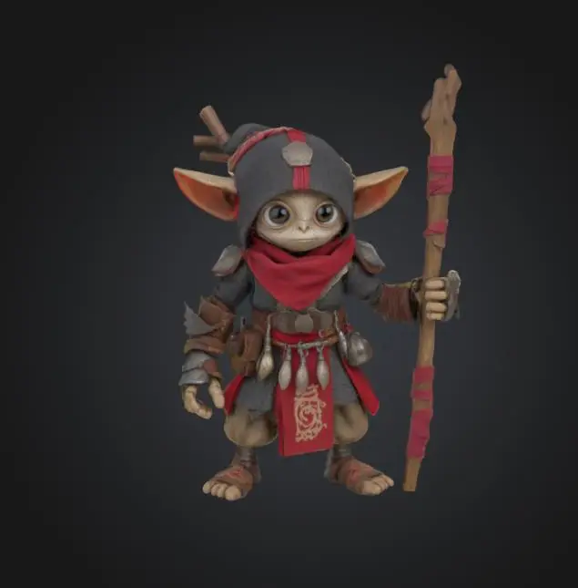 DnD elf miniature