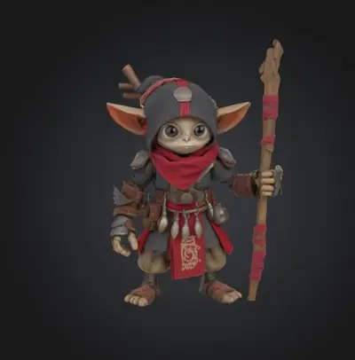 DnD elf miniature