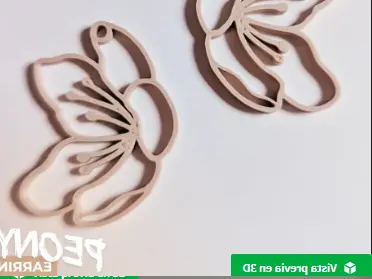 Aretes de peonía