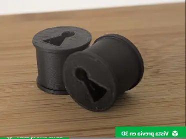 Pasador de túnel de 12 mm con ojal