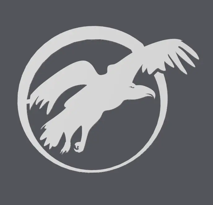 Viking Eagle Flying Wall Art