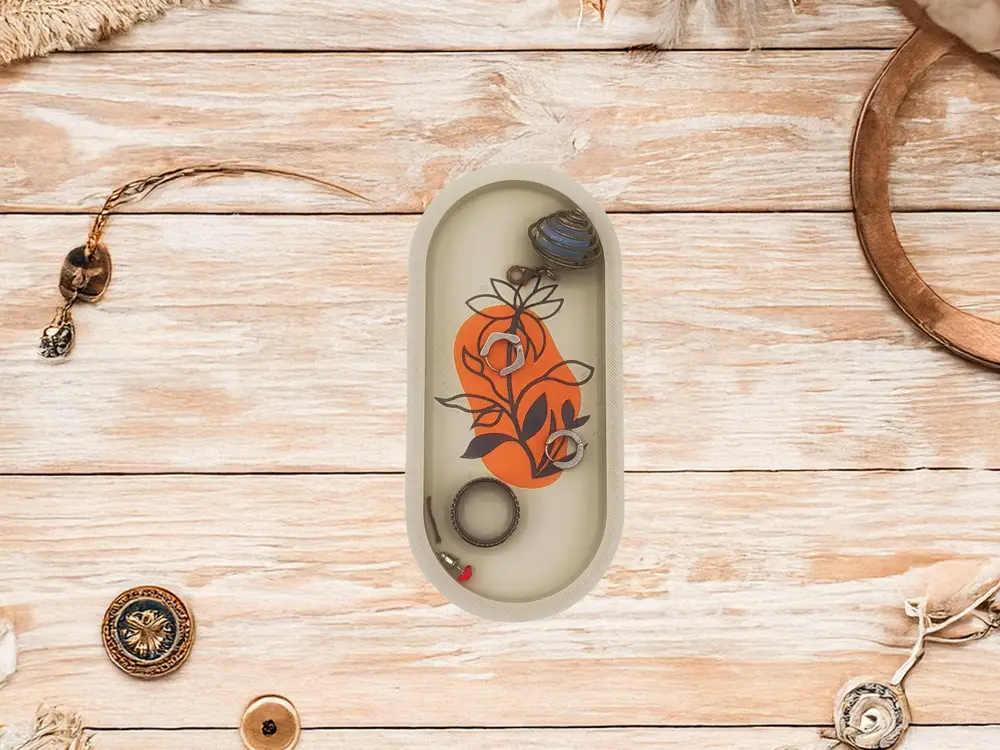 Boho Floral Tray