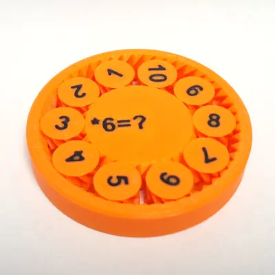 Fidget Gears for arithmetic training