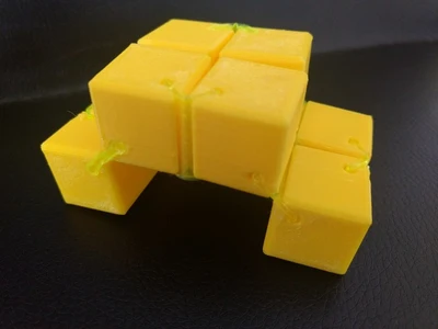 fidget cube with flexible hinges
