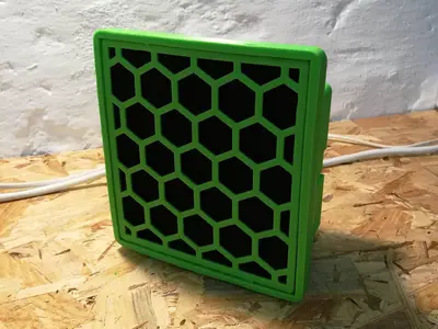 Soldering fume extractor for 120mm fan