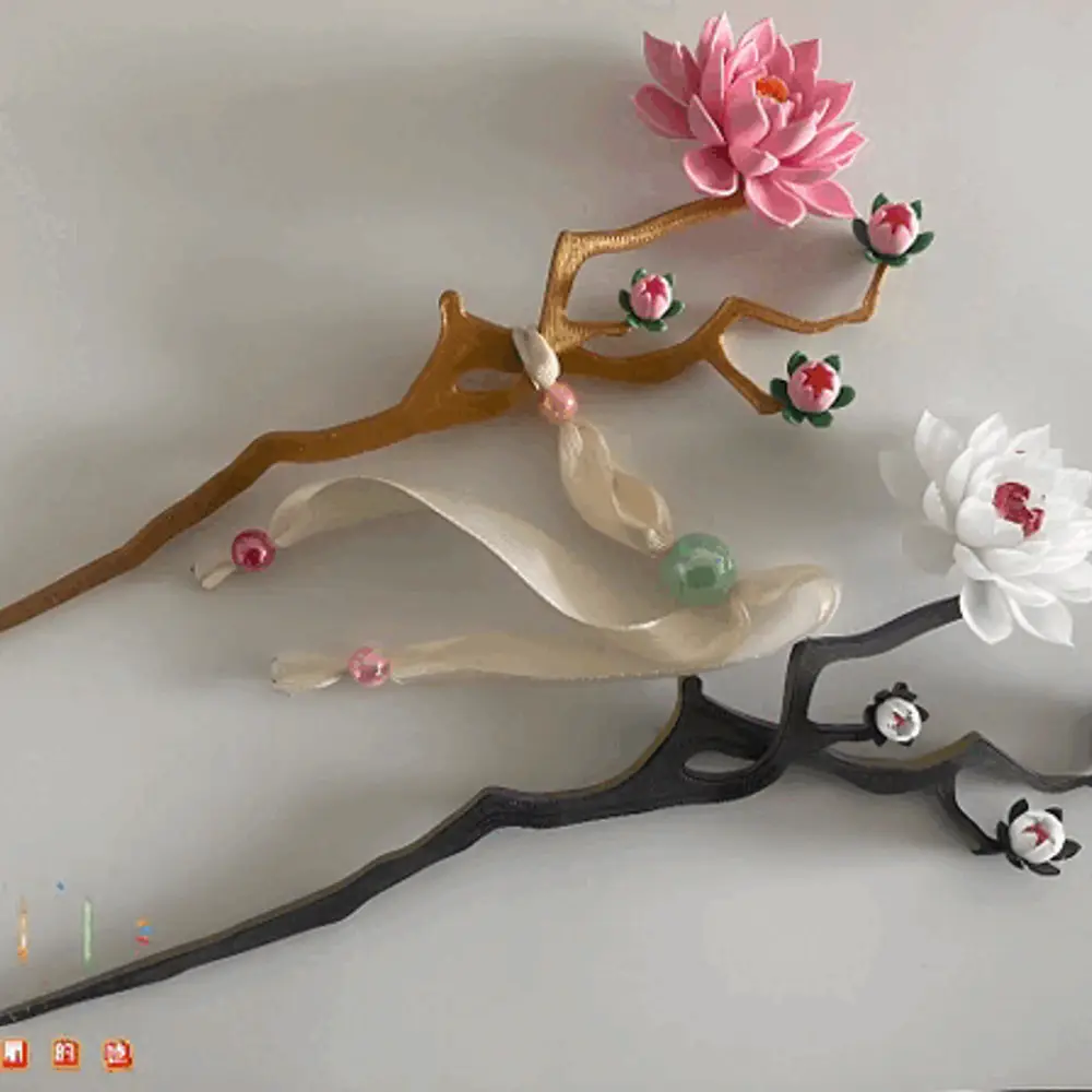 Meet spring Wooden Hairpin antiquities Mother's Day  发簪 逢春木簪 古风 母亲节