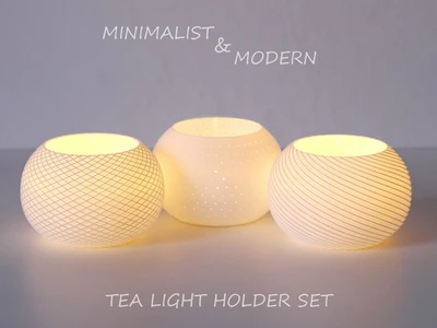 Modern Tealight Holder Set