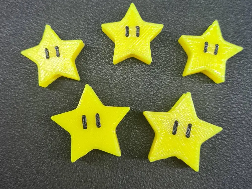 Mario star beads