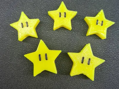 Mario star beads