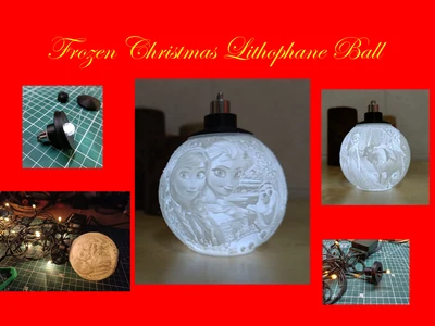 Frozen Lithophane Christmas Ball
