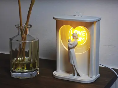 【母亲与孩子】_灯光摆件  【 Mother and Child 】 _ Lighting Decoration