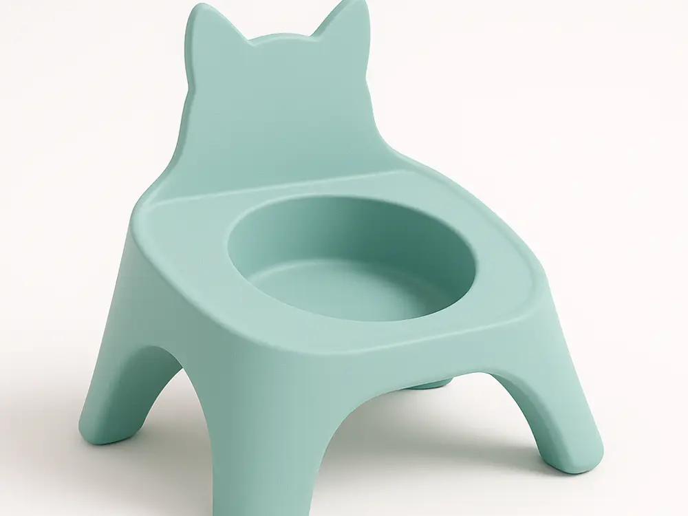 Ergonomischer Katzennapf mit verspieltem Design