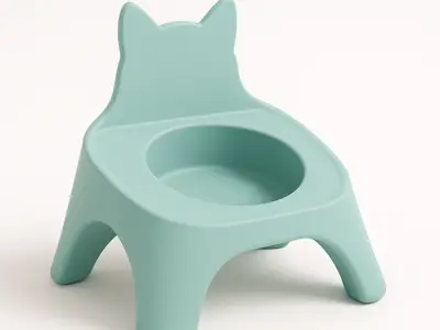 Ergonomischer Katzennapf mit verspieltem Design