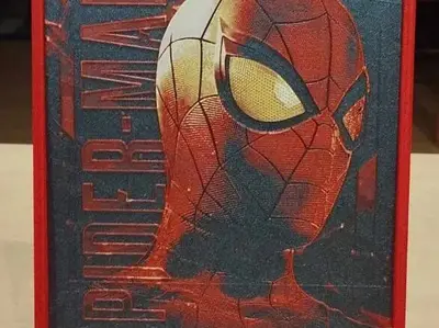 Frame - 4-color Hueforge Spider-man Poster