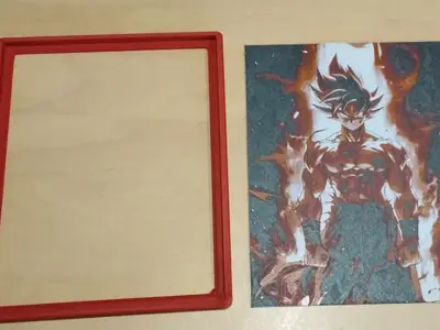 Frame for Goku portrait - Hueforge