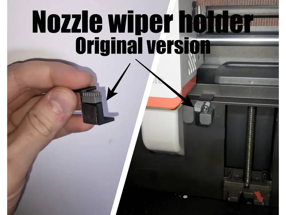 Kobra S1 - Nozzle Wiper Holder - Original version