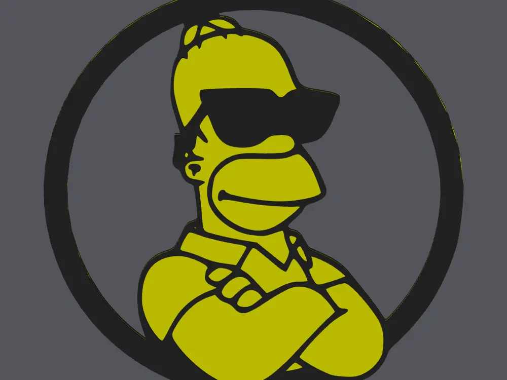 Homer Simpson Pendant