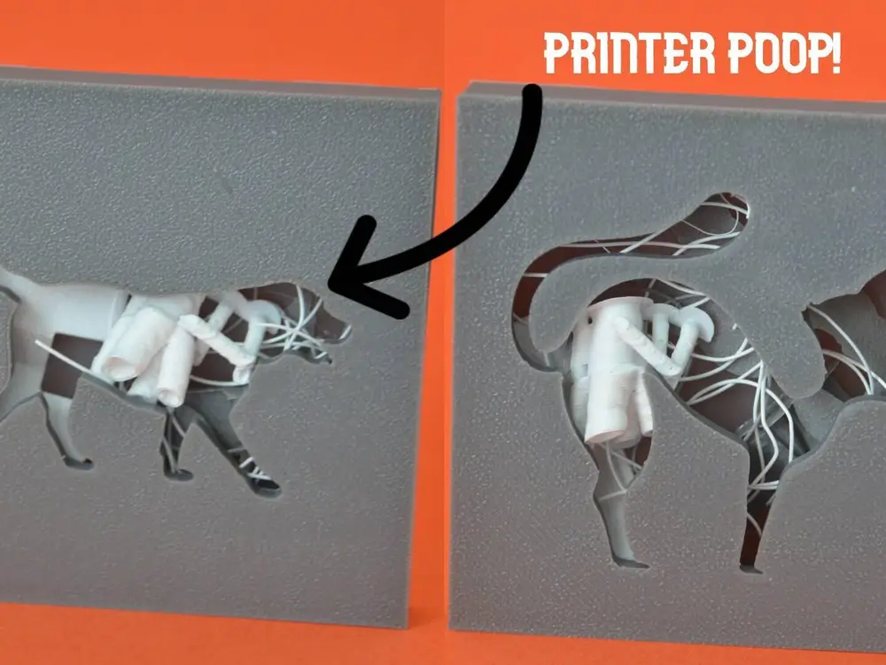 Dog/Cat Printer Poop Picture Frame! - 狗/猫打印机便便相框！