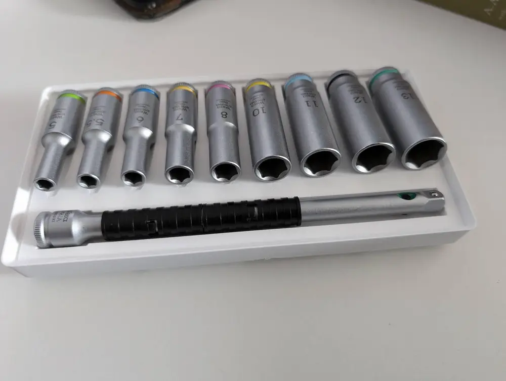 Gridfinity Wera 1/4" Drive  Long Socket Storage