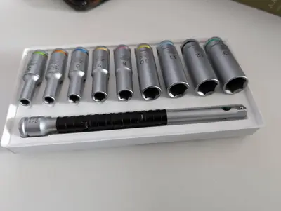 Gridfinity Wera 1/4" Drive  Long Socket Storage