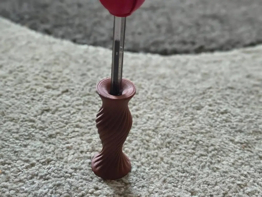 Bic Pen Holder with Rose