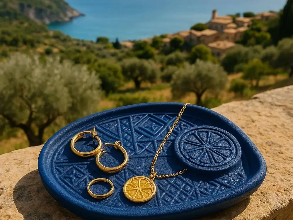 Lemon Gioiello Tray - Mediterranean Decor
