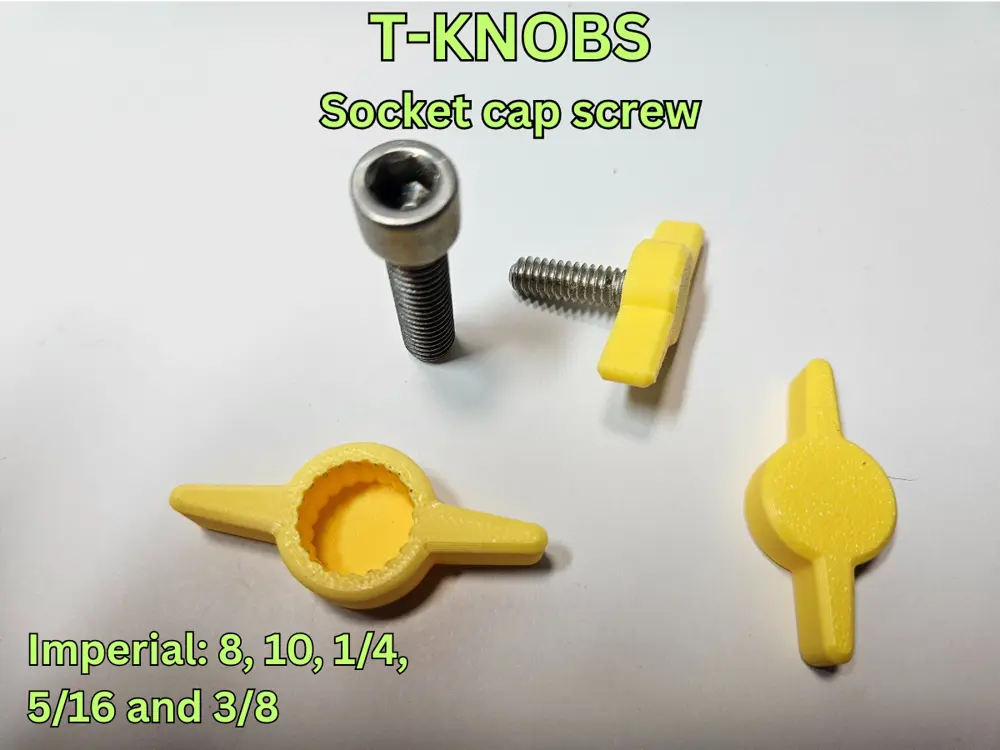 T-SHAPED THUMBSCREWS KNOBS for Imperial socket cap screws