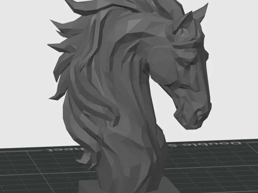Low Poly Horse Head Remix