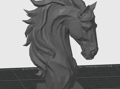 Low Poly Horse Head Remix