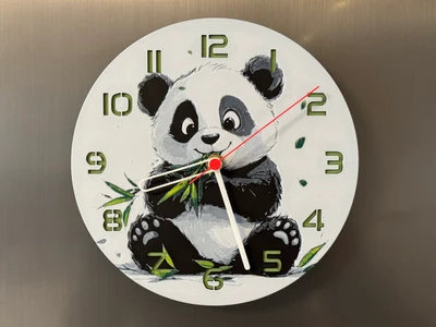 Wall/desk clock cute panda