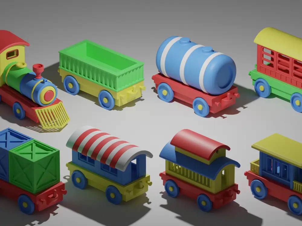 Toy Train Set