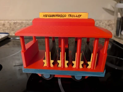 Mr Rogers Neighborhood Trolley - MakerOnline 3D Model | 3Drop