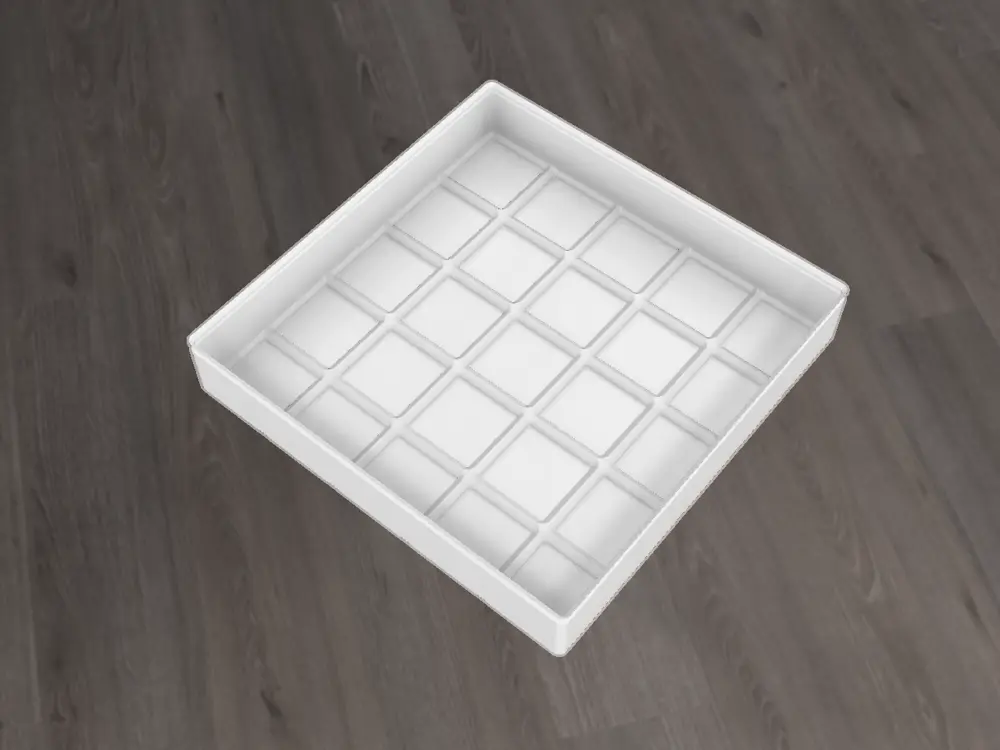Gridfinity thin bin 5x5x5u - 0.8 mm wall thickness