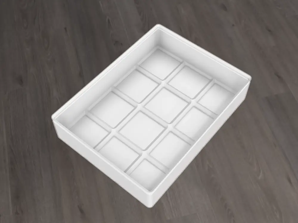 Gridfinity thin bin 3x4x5u - 0.8 mm wall thickness