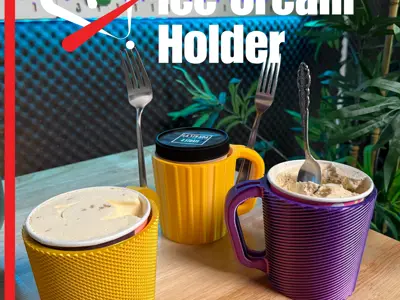 Ice cream Pint Holder- Supportless