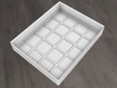 Gridfinity thin bin 4x5x5u - 0.8 mm wall thickness