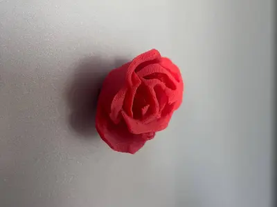 Red rose fridge magnet