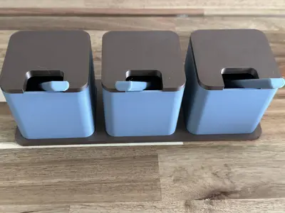 Modern Spoon Pots with Tray