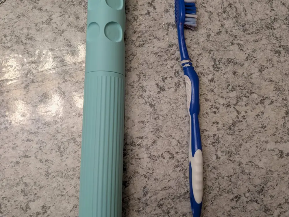 Travel toothbrush case