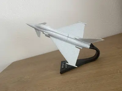 Eurofighter Typhoon jet with stand remix