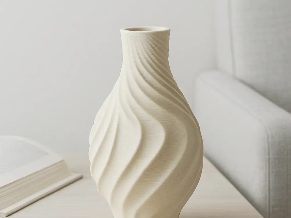 Spiral Breeze Vase – Elegant Twisted Design