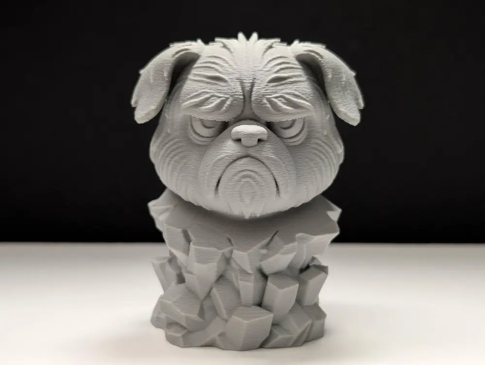 Grumpy Dog - Stone Bust