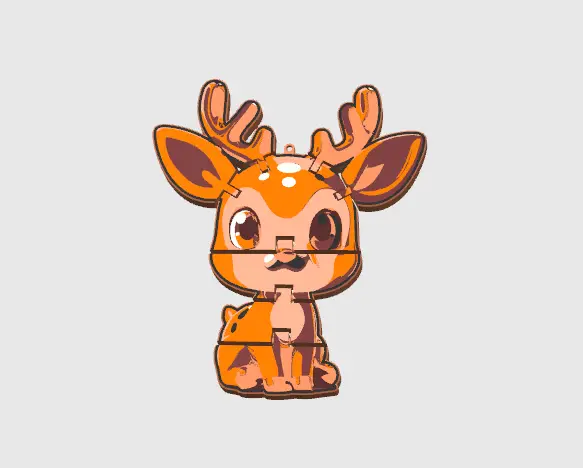 铰接小鹿 Articulated Deer