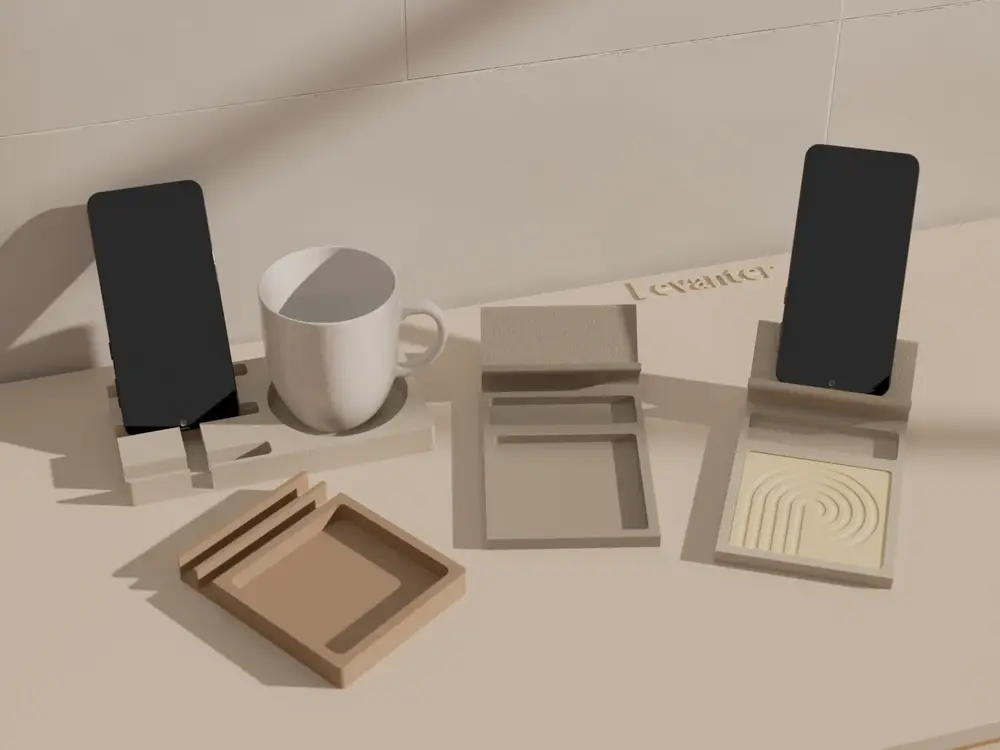 Phone stand coasters