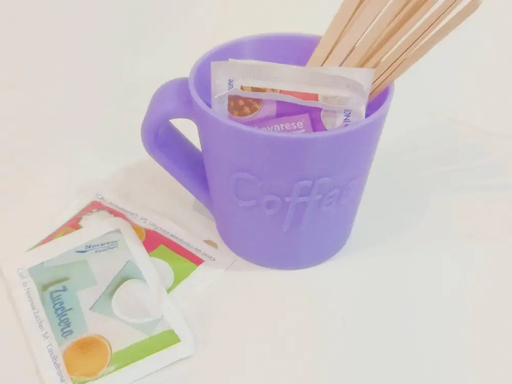 Coffee Cup Holder for sugar and stirrers