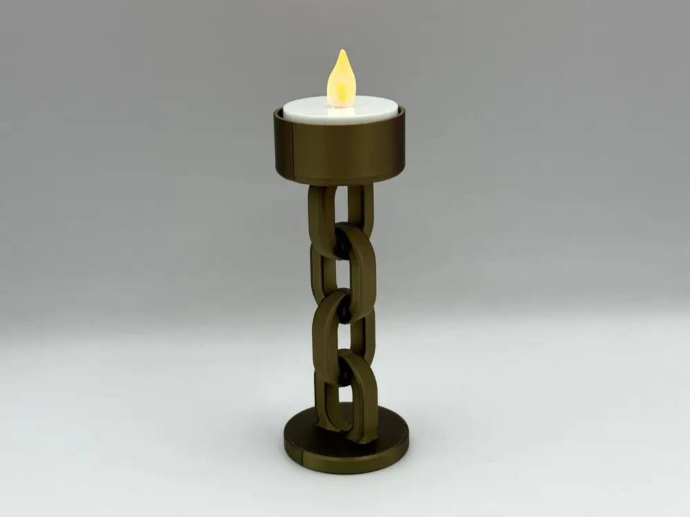 Chain-Link LED Tealight Holder