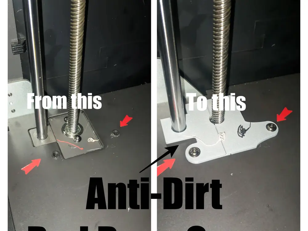 Kobra S1 - Anti-Dirt Rod Base Cover