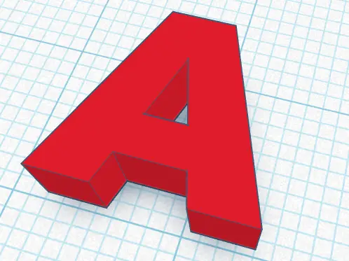 "A" Letter Tile