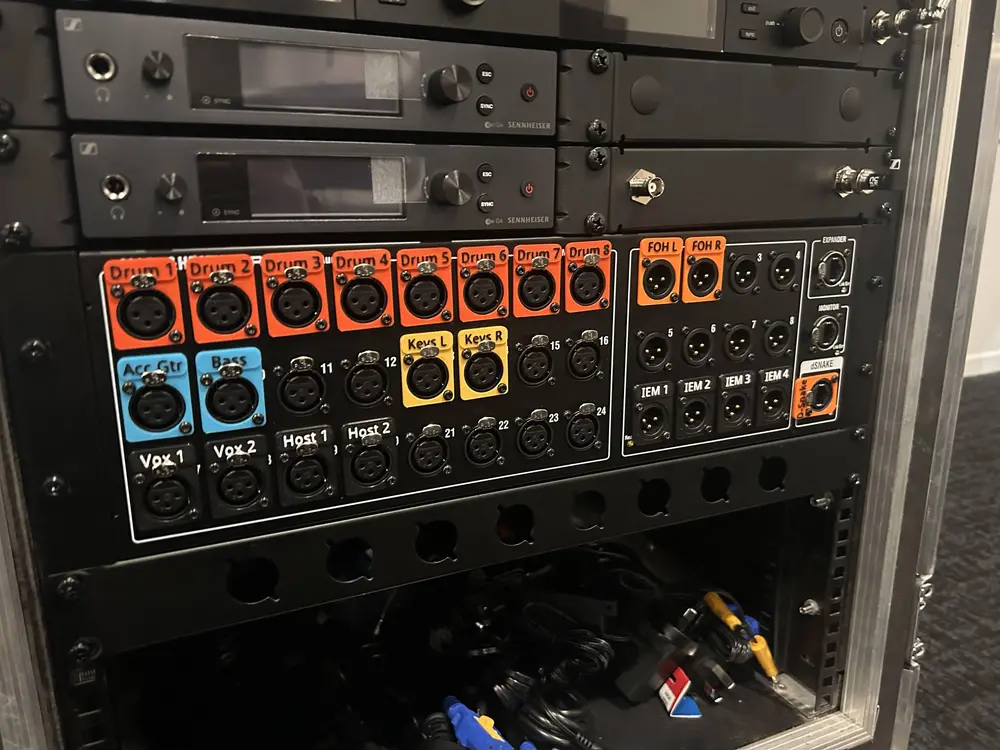 XLR Name Tags for Audio Equipment